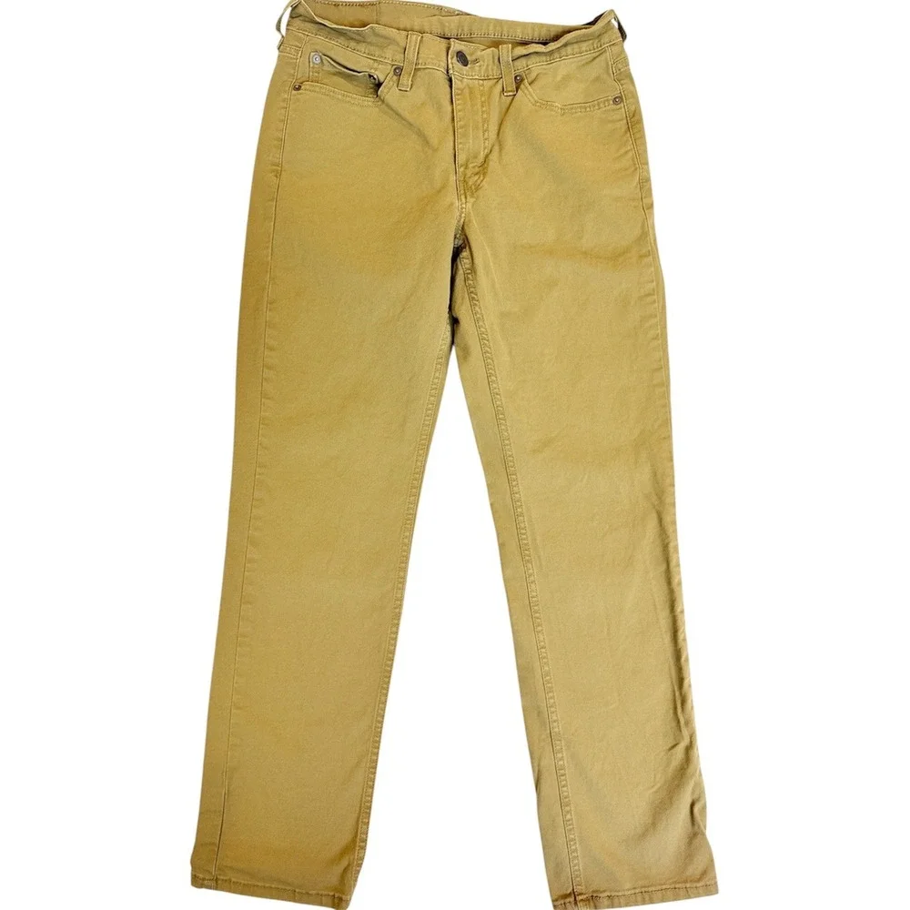 Levi's 514 Straight Fit Pants Mens 30x32 Tan Khaki Twill 00514-1779